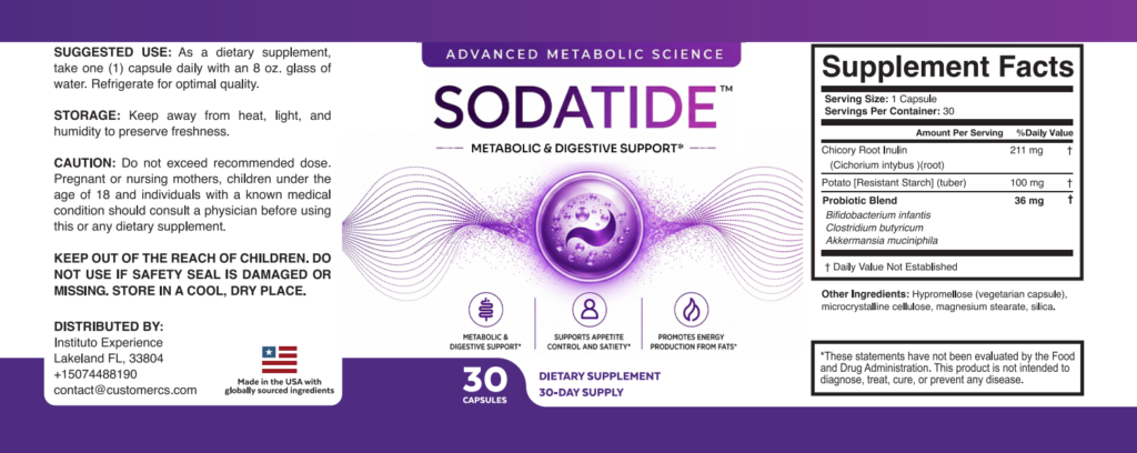 Sodatide Supplement Facts